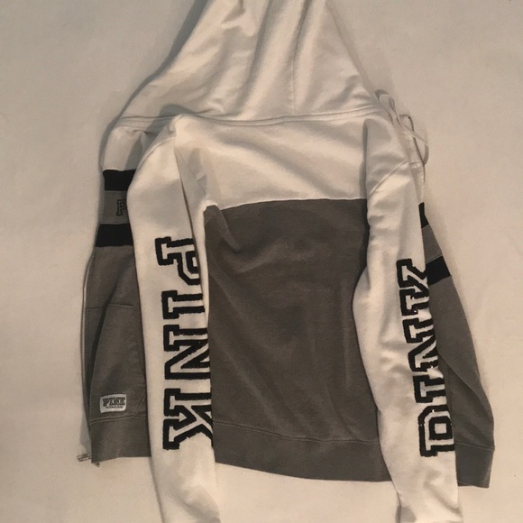 PINK Victoria’s Secret grey and white jacket. - Picture 2 of 3